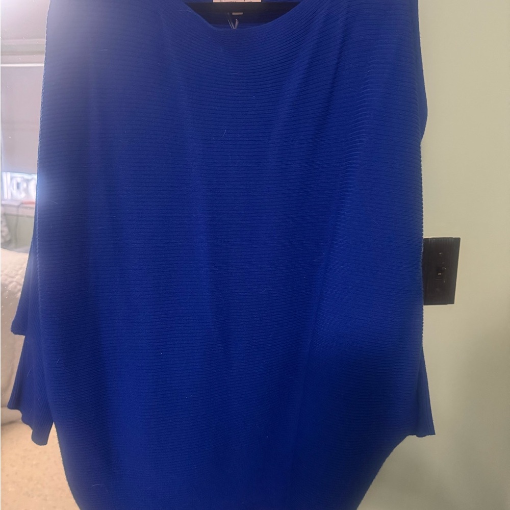 Vibrant Blue Knit Top
